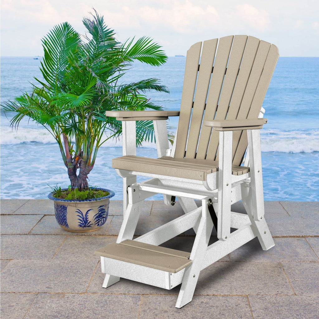 Resin Fan Back Balcony Glider D53543