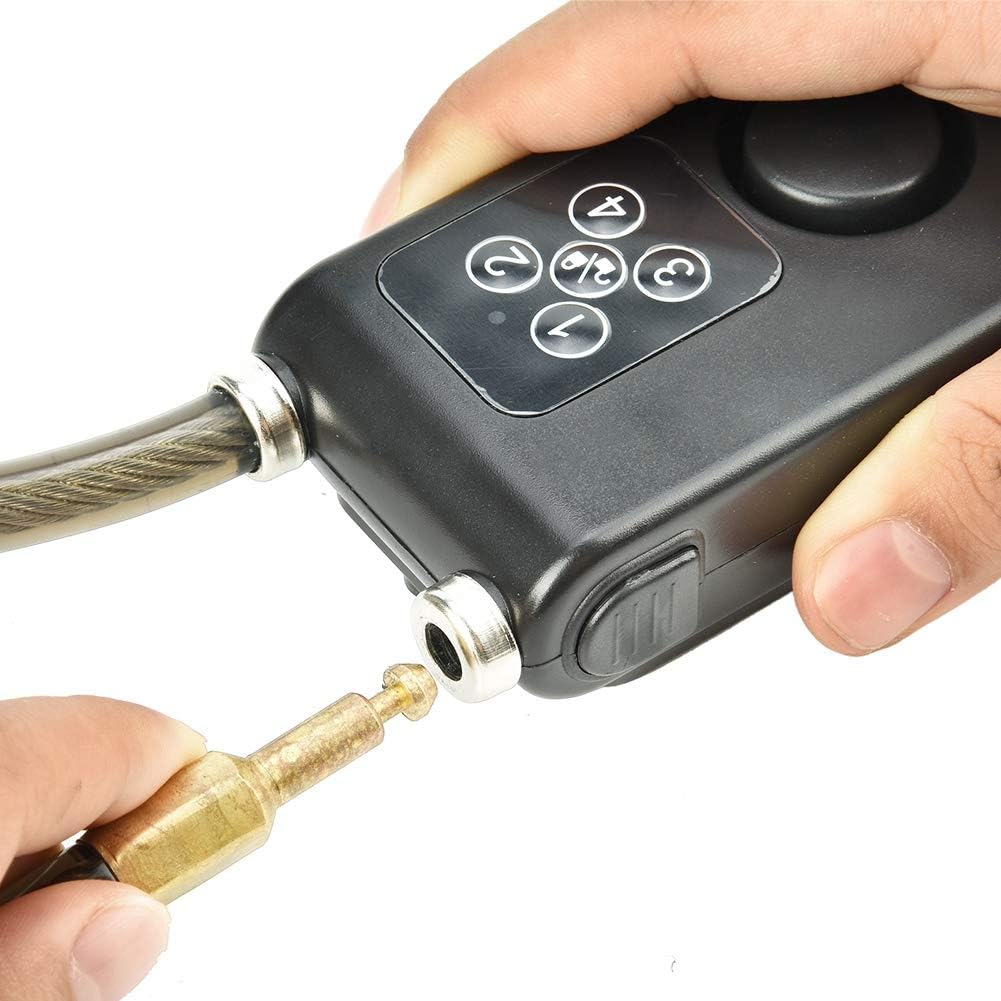 Anti-Theft Wireless Remote Control Alarm Bike Lock 4-Digit Password IP55 Waterproof Y9827
