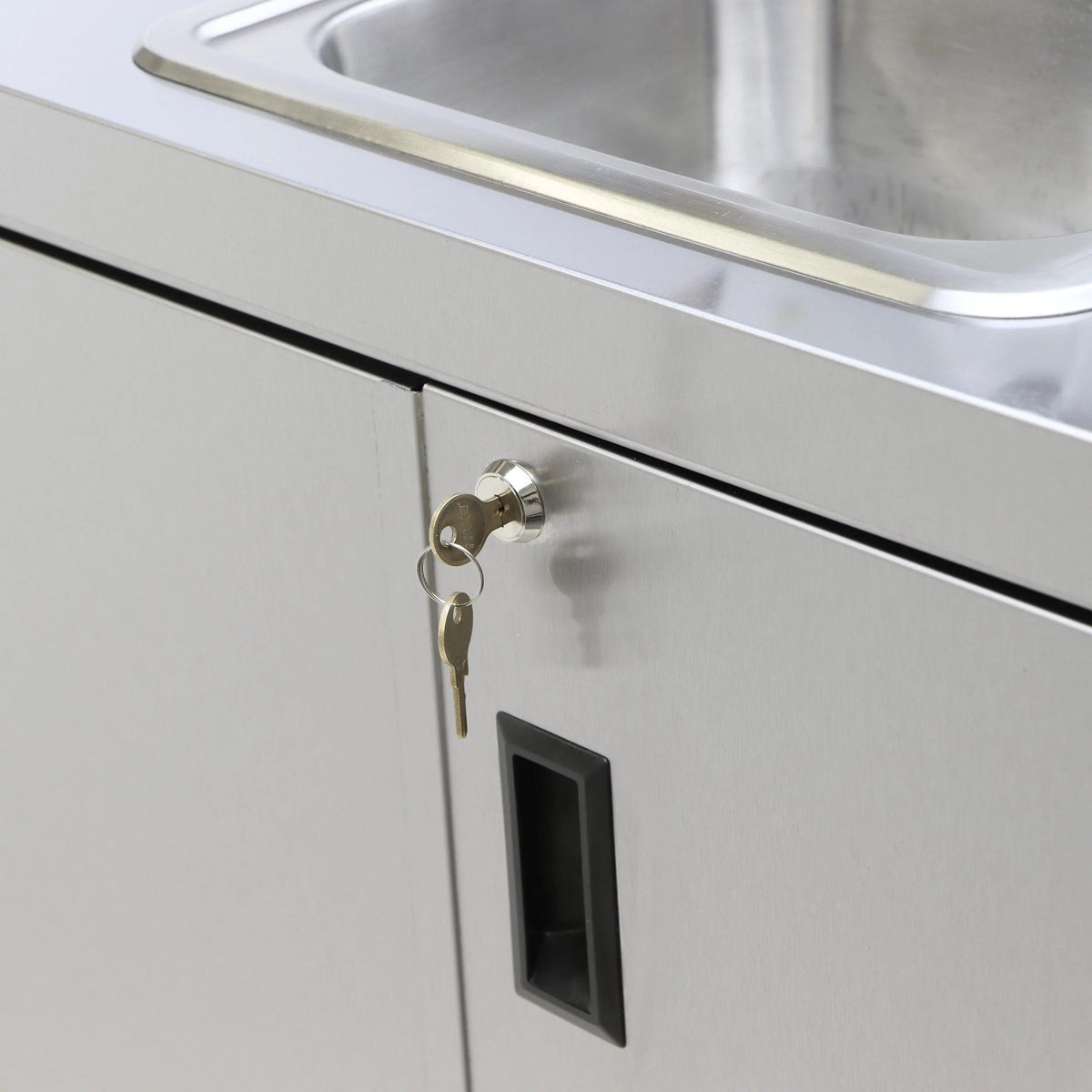 Electric Portable Sink with Hot Water Heater and Pump - Movable Steel Hand Washing Sink I85690