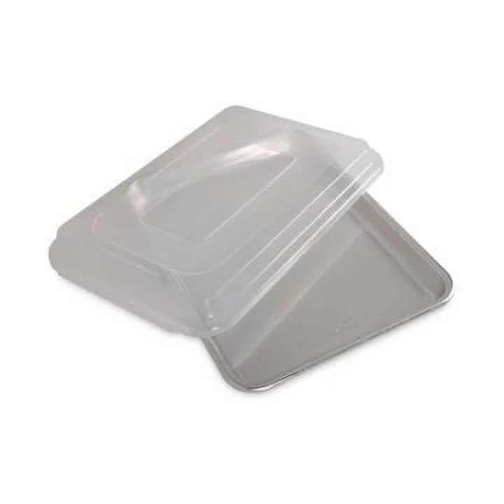 Aluminum Baker's Quarter Sheet with Lid, 11.4" x 8" x 1" Y241630