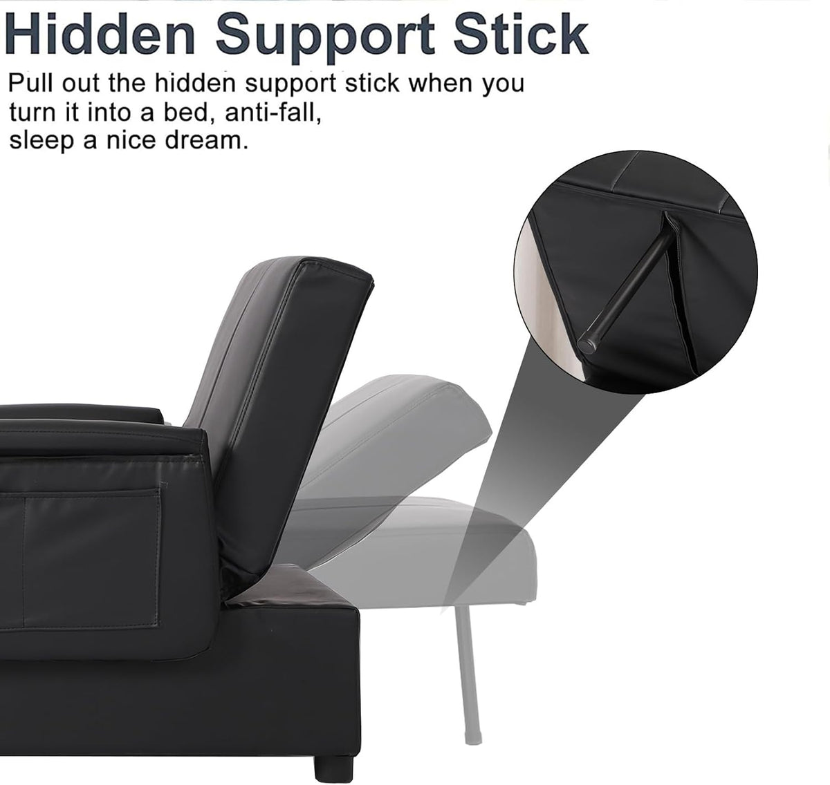 3 in 1 Folding Sofa Bed Chair O88799