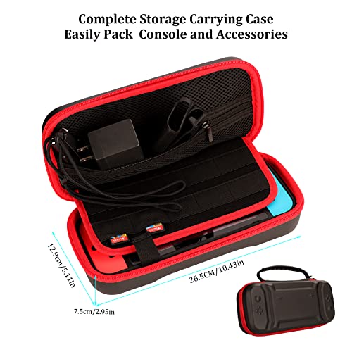23 in 1 Carrying Case with Steering Wheels Screen Protectors Charging Dock Grips Caps A63167
