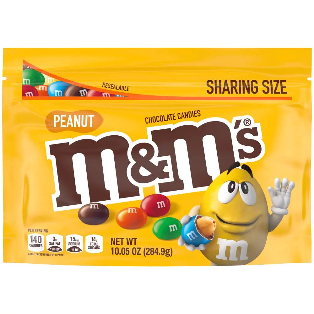 Peanut Chocolate Candies 10.05 Oz Resealable Bag Pack of 3 D693