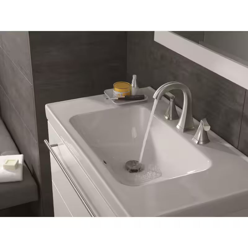 2-Handle Bathroom Faucet in Brushed Nickel E596