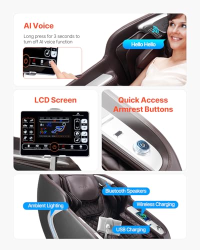 4D Full Body Zero Gravity Massage Chair with Heat L10682