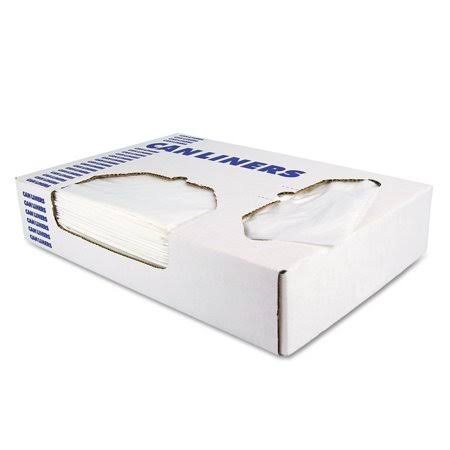 30 gal White Can Liners, 0.9 mil, 200/Carton P252