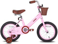 12 & 14 & 16 & 20 Inch Kids Bike with Basket & Training Wheels J139851
