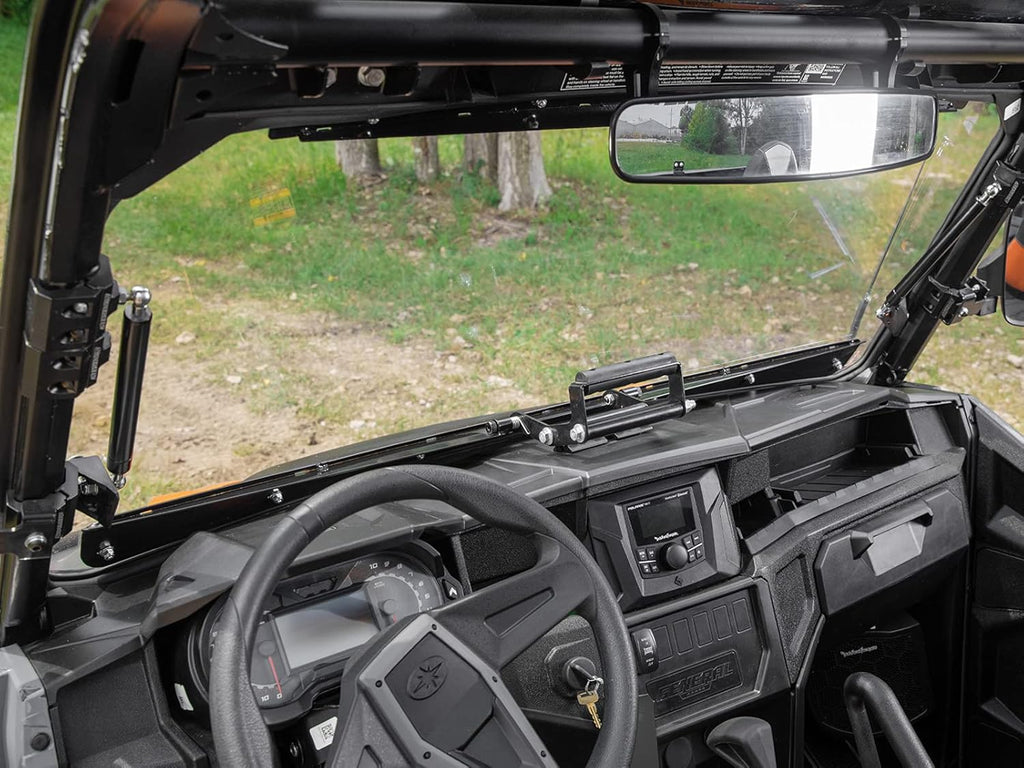 Heavy Duty Scratch Resistant Flip Windshield, 1/4" Thick Polycarbonate T659