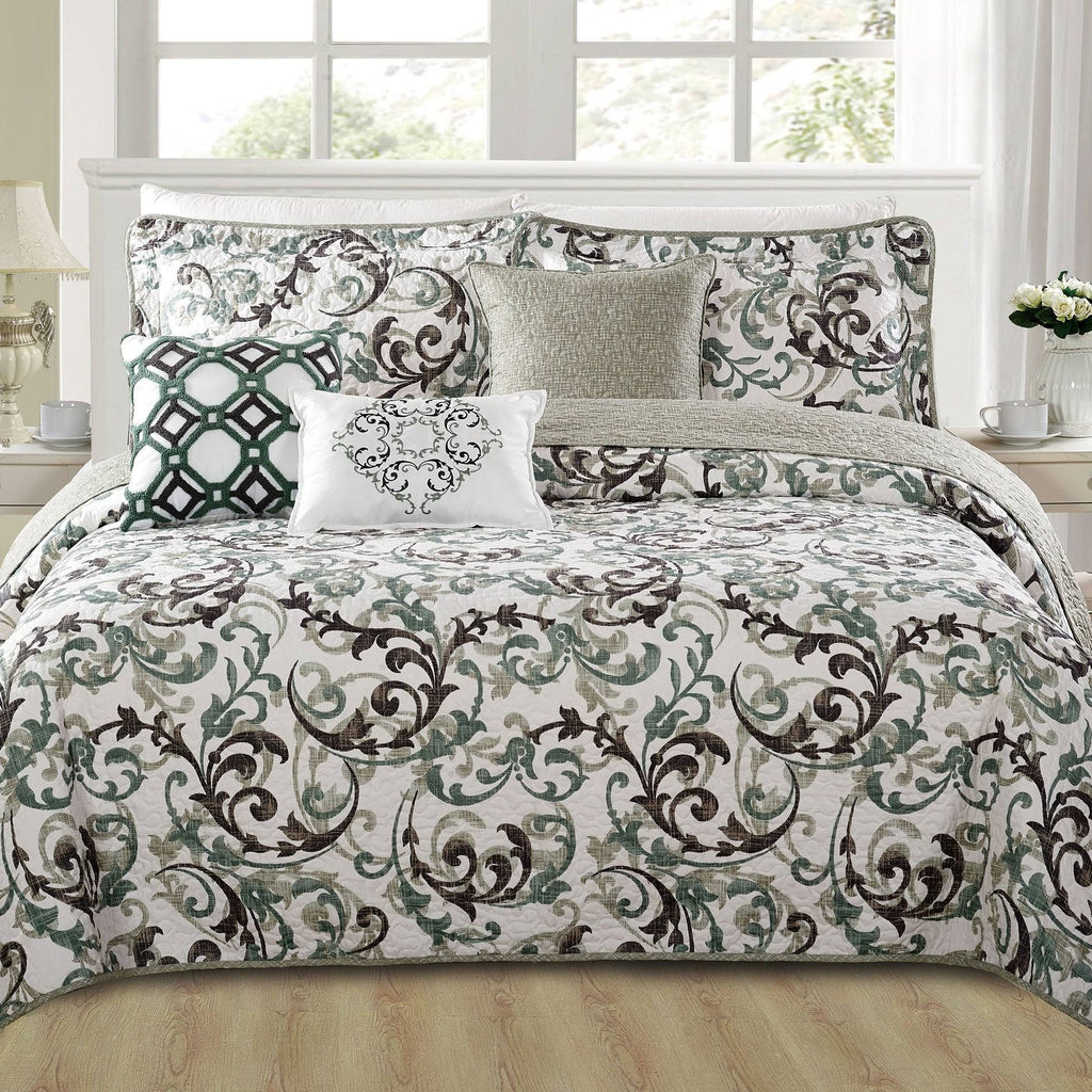 6-Piece Coverlet and Sham Set, Cal King P45378