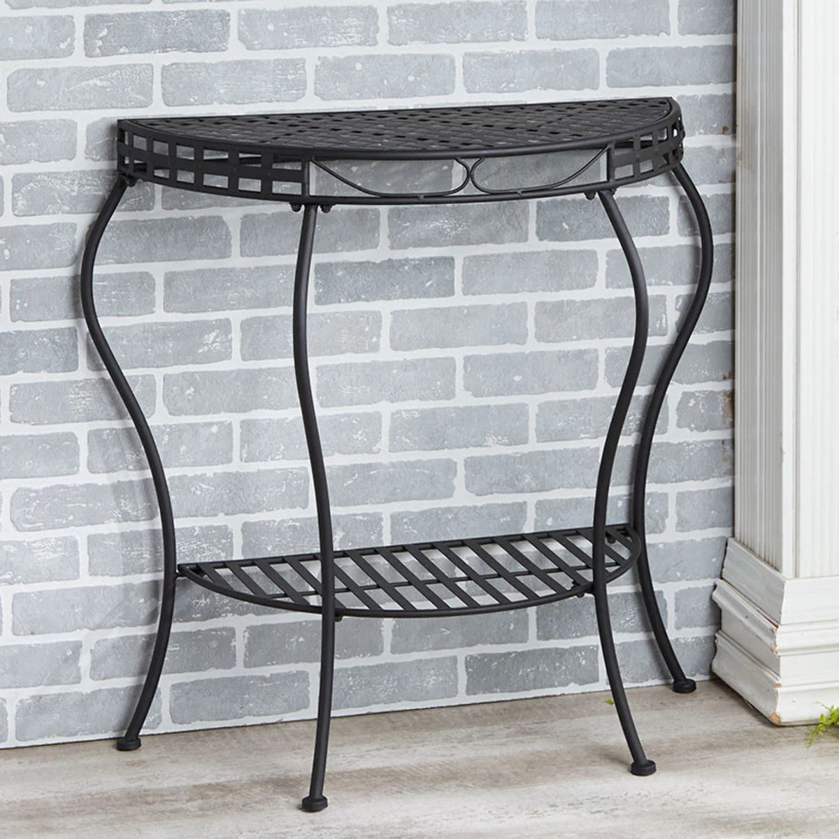 Metal Console Table Outdoor Half Moon Table A1527