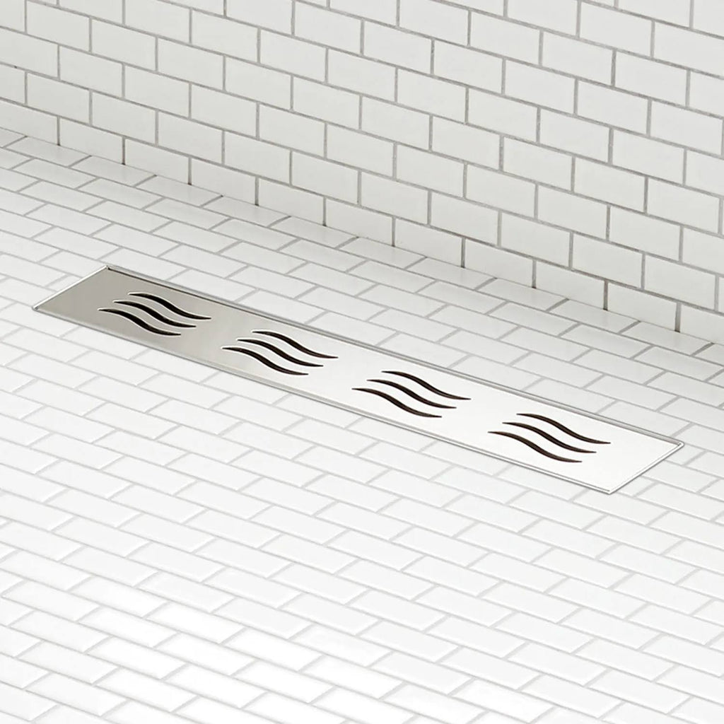 Brushed Stainless Steel Linear Shower Drain W717