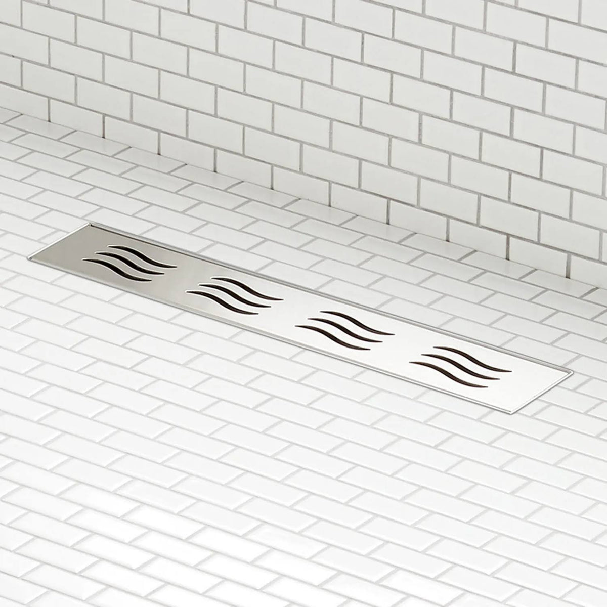 Brushed Stainless Steel Linear Shower Drain W717