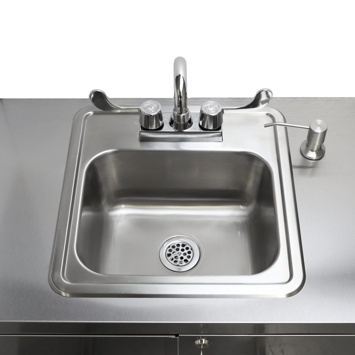 Electric Portable Sink with Hot Water Heater and Pump - Movable Steel Hand Washing Sink I85690