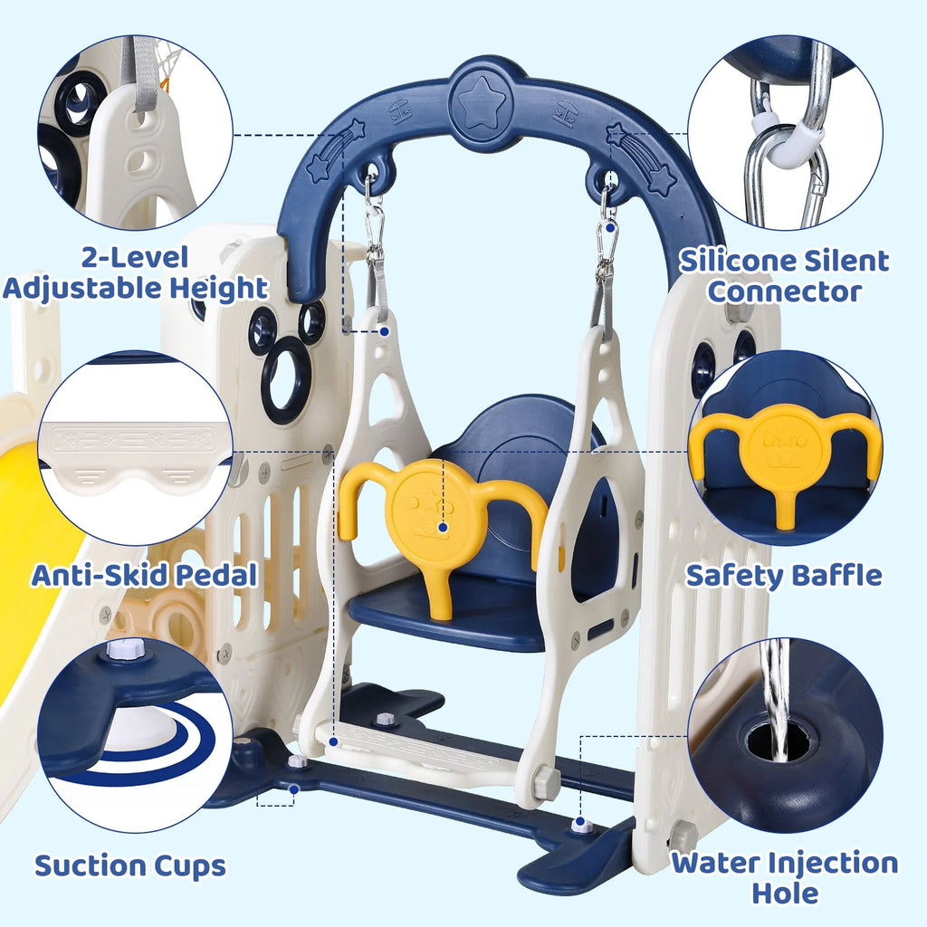 5 in 1 Toddler Swing and Slide Set R673