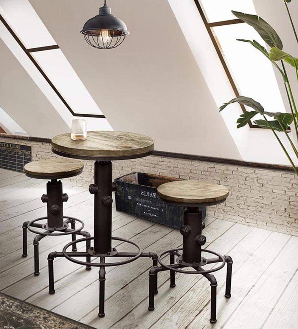 Red Bronze Industrial Bar Stool L90643