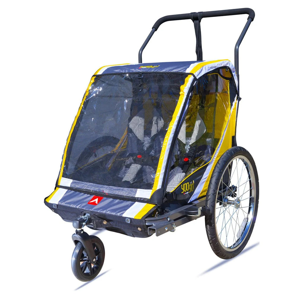 Steel 2-Child Bicycle Trailer and Stroller C738