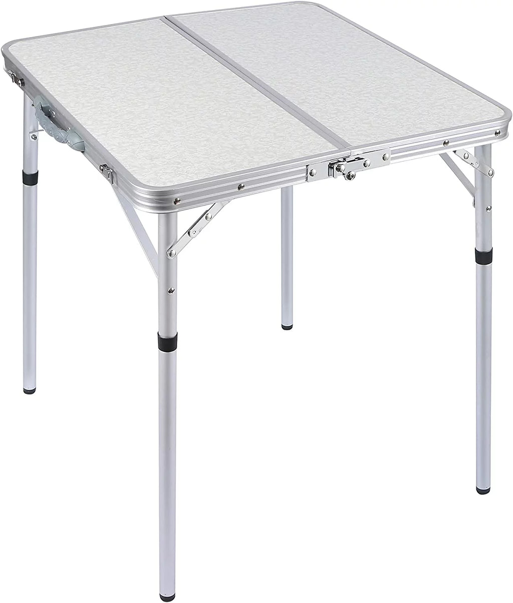 Small Square Folding Table 2 Foot Portable Aluminum Camping Table V9628