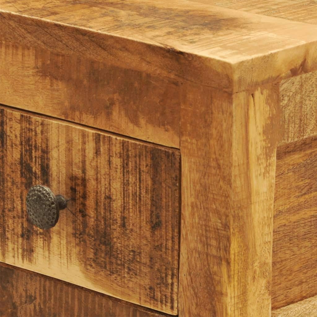 Solid Mango Wood 1 Drawer Side Table X990