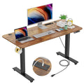 Electric Standing Desk 55 x 24In with Charging Station G3734