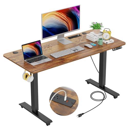 Electric Standing Desk 55 x 24In with Charging Station G3734