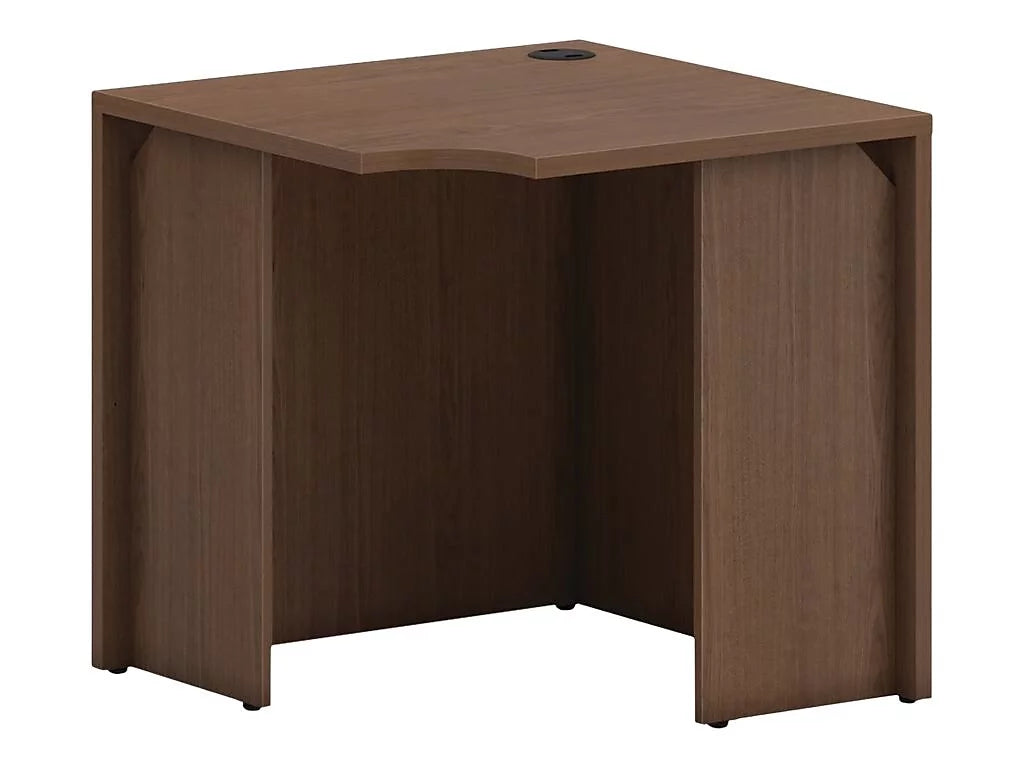 30" Corner Desk Shell Sepia Walnut Q693145