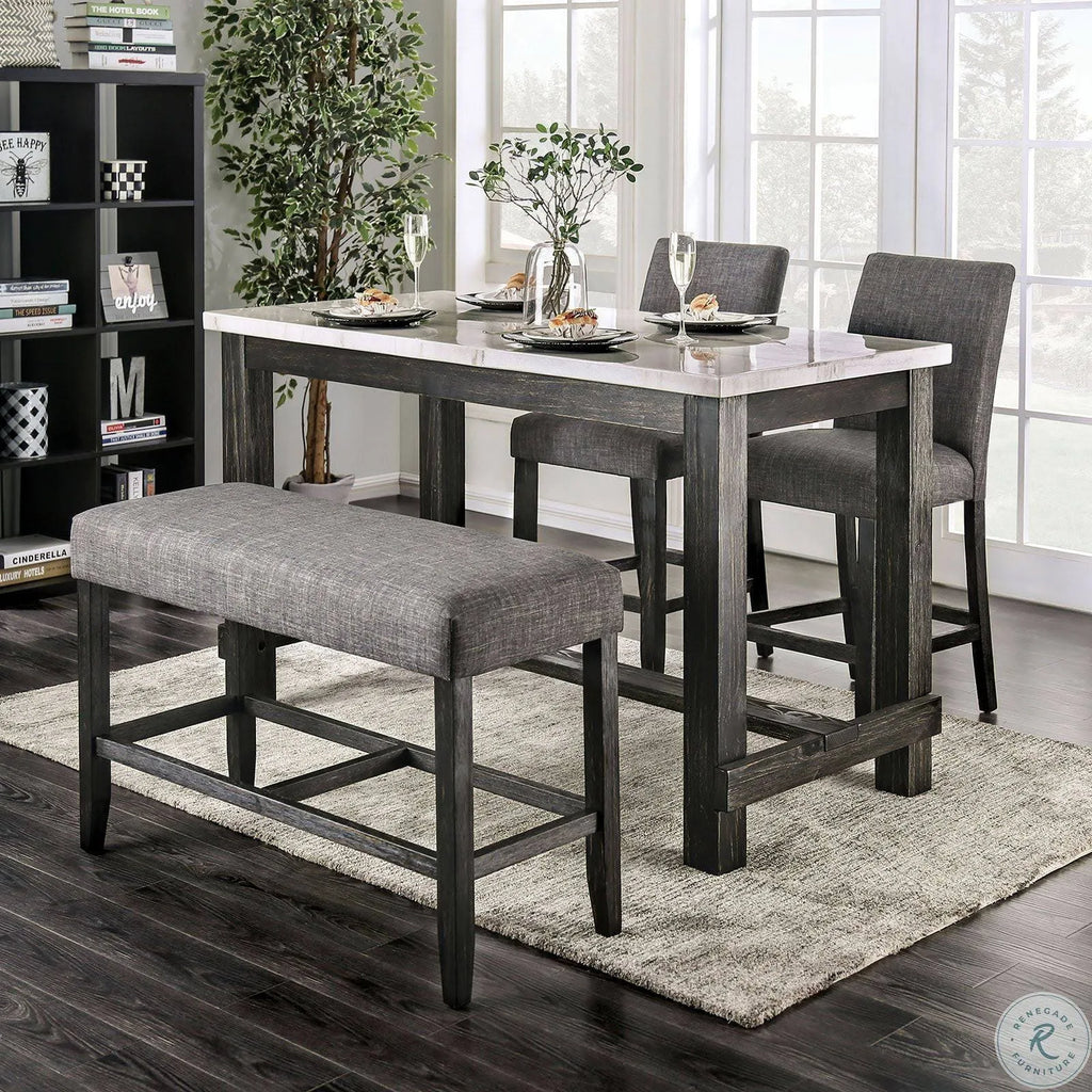 Gray Counter Height Bench B35526