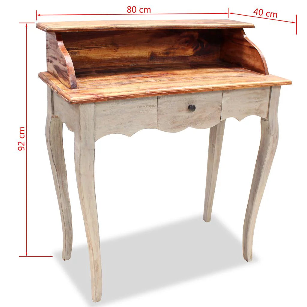 Solid Reclaimed Wood Writing Desk X291