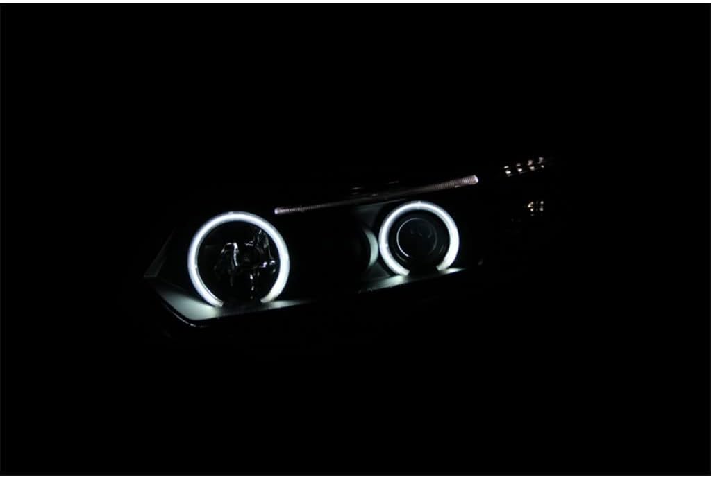 Projector Headlights with Halo Black CCFL W5058