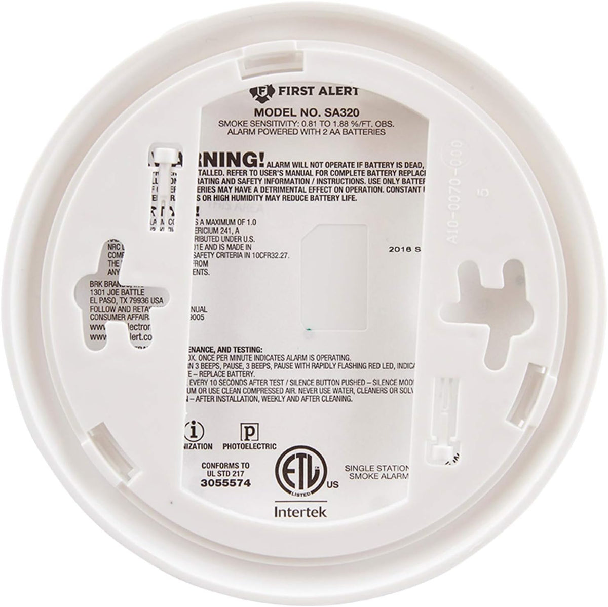 Dual-Sensor Smoke & Fire Alarm Z33568