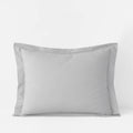 Organic Pearl Gray 300-Thread Count Cotton Percale King Sham C423846