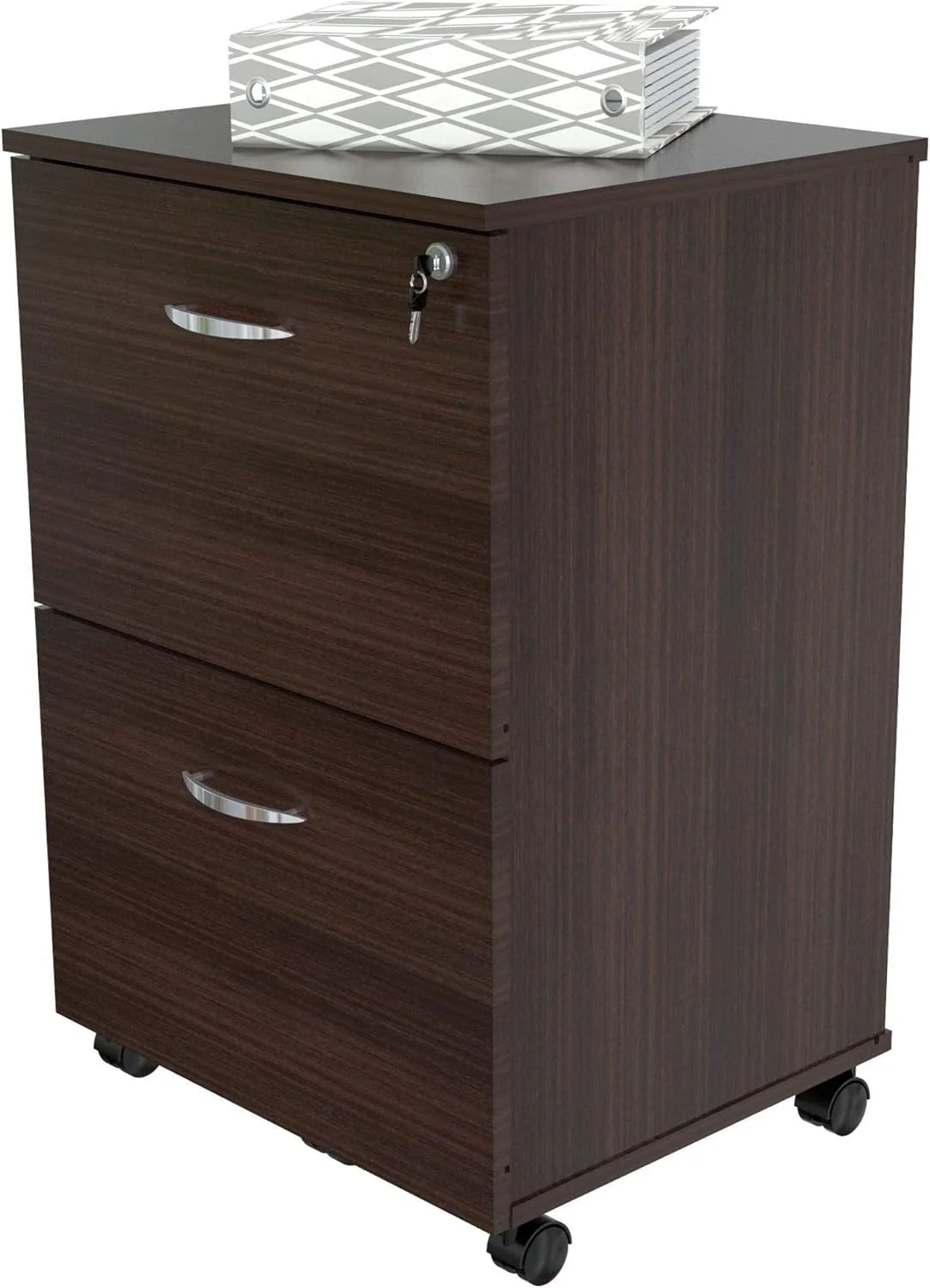 2-Drawer Espresso File Cabinet O25830