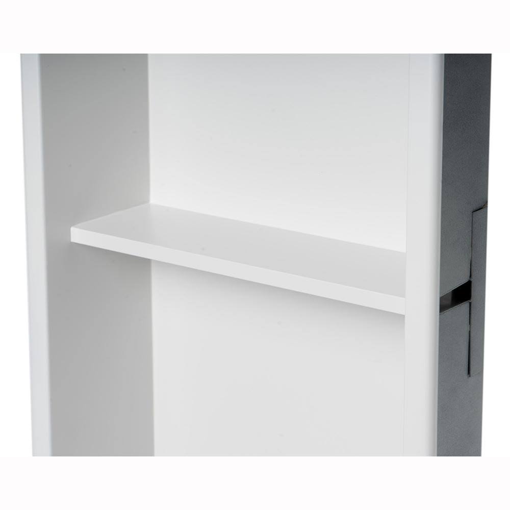 12 x 24 Stainless Steel Double Shelf Bath Shower Niche Matte White J871