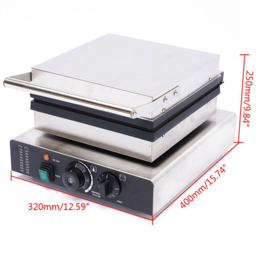 Nonstick Square Commercial Waffle Maker Q890