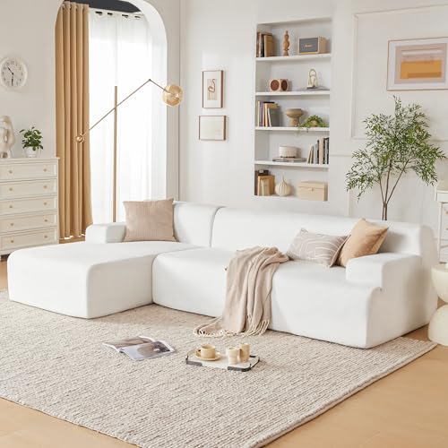 107" Modular Sectional Sofa with Chaise, Beige D63571
