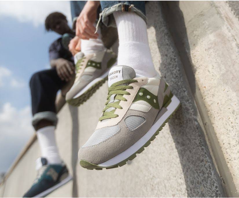 Grey Green Saucony Shadow Original Sneakers J7490