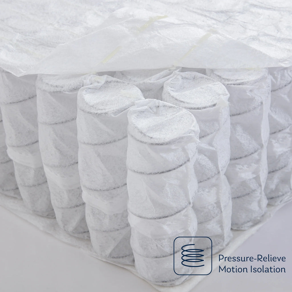 Black 12 inch Full Size Memory Foam Hybrid Mattress C5026