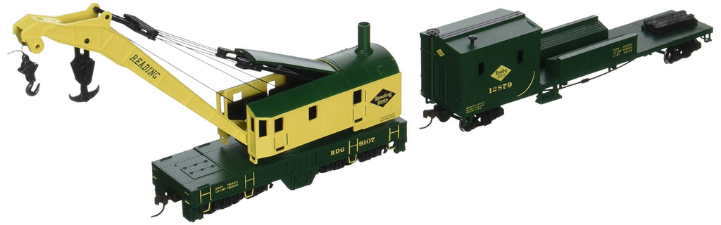 HO Reading 250-Ton Crane Car & Boom Tender P352022
