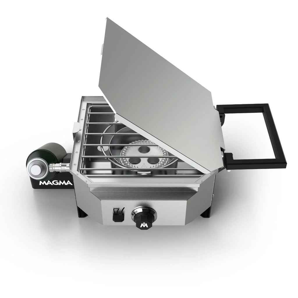 Single Burner Camping Stove with Grill Top & Griddle Top R24332
