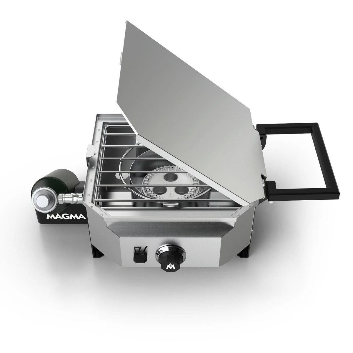 Single Burner Camping Stove with Grill Top & Griddle Top R24332
