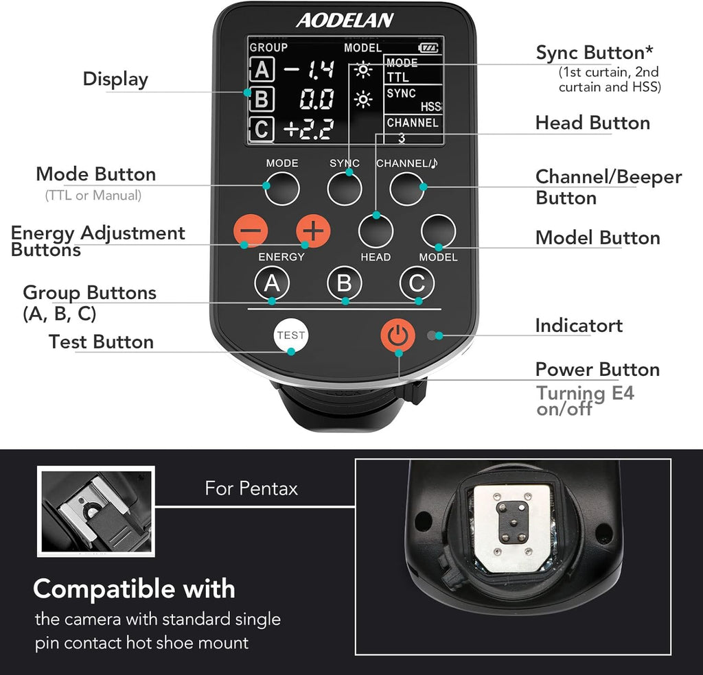 TTL Flash Trigger for Pentax Cameras S47021