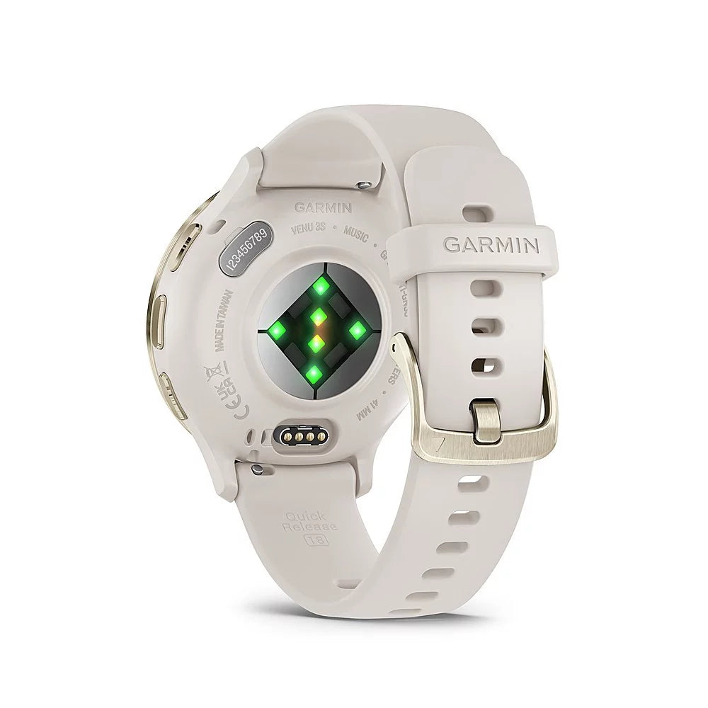 Gold Steel Bezel Ivory Case 41mm Health Fitness GPS Smartwatch N77879