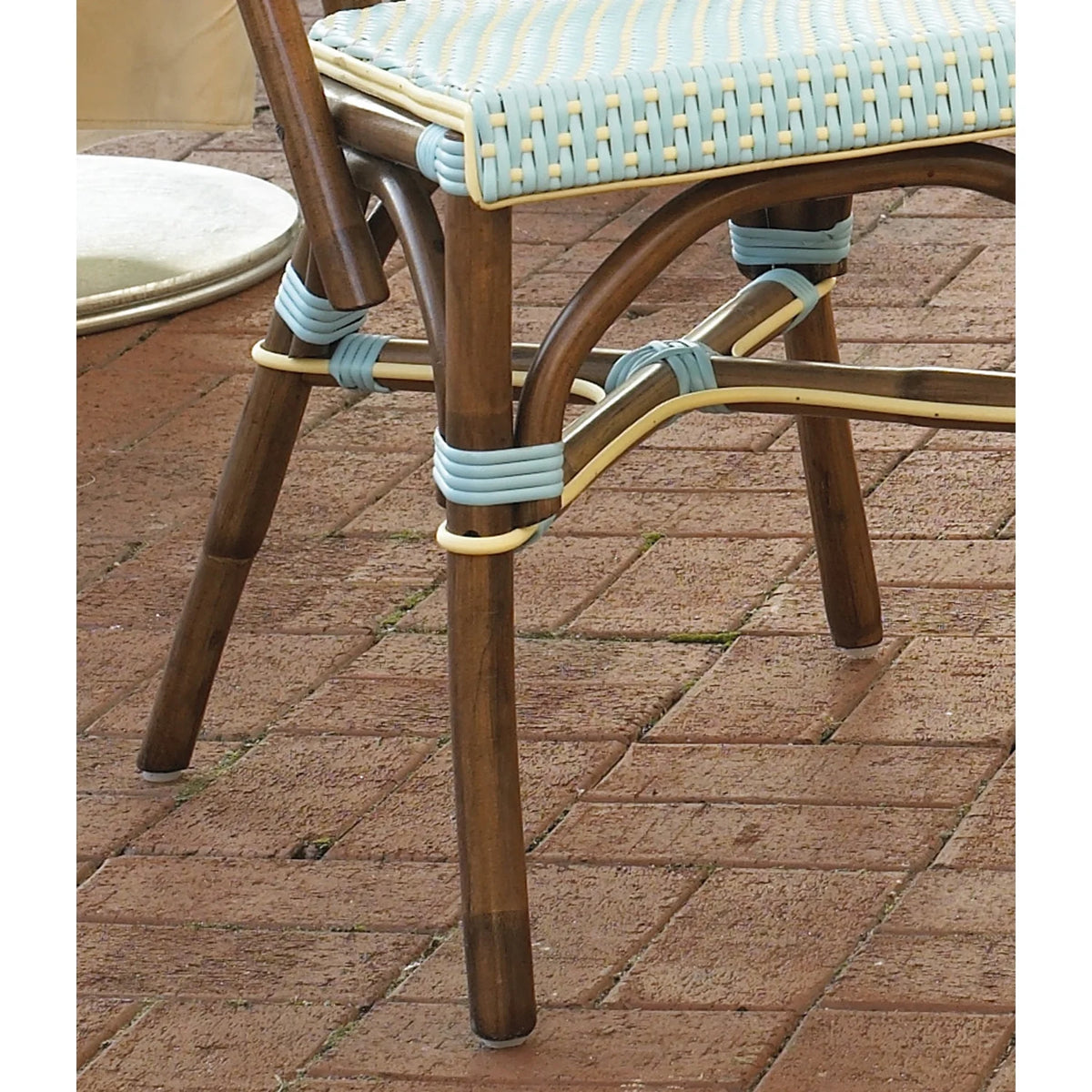 Blue Rattan Bistro Chair M38773
