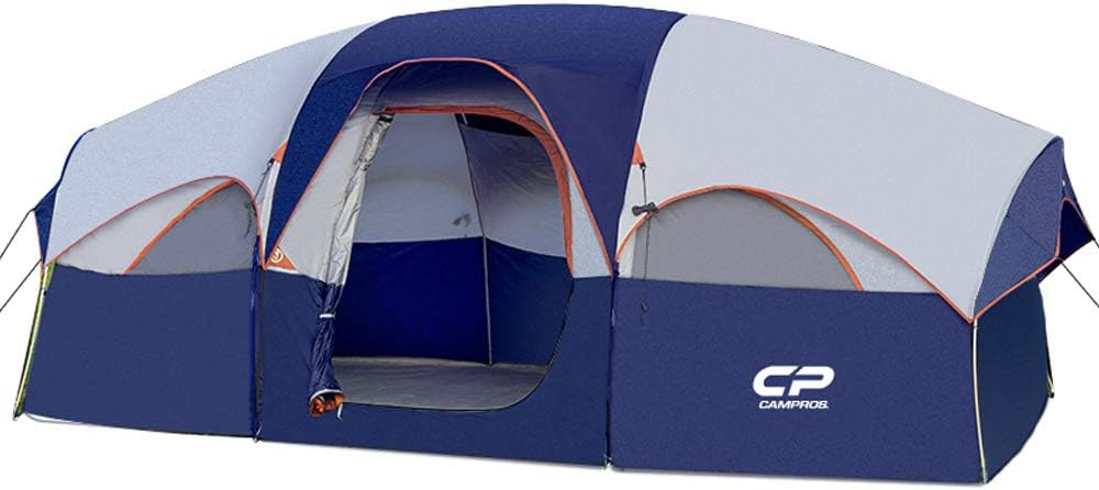 8 Person Waterproof Windproof Family Tent with Carry Bag L1115