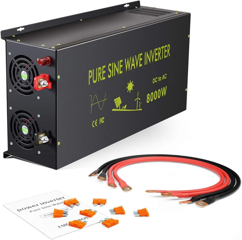 8000W Pure Sine Wave Power Inverter DC 36V to AC 120V A301