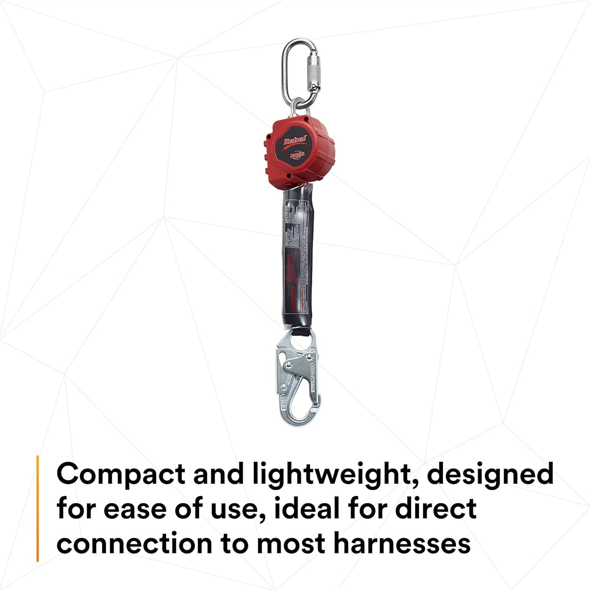Self Retracting Lifeline with Steel Snap Hook and Carabiner V26165