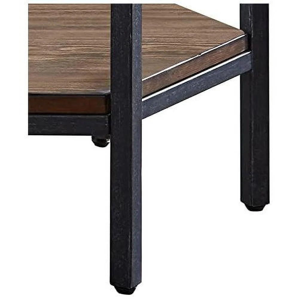 Mocha Hexagonal End Table D8941