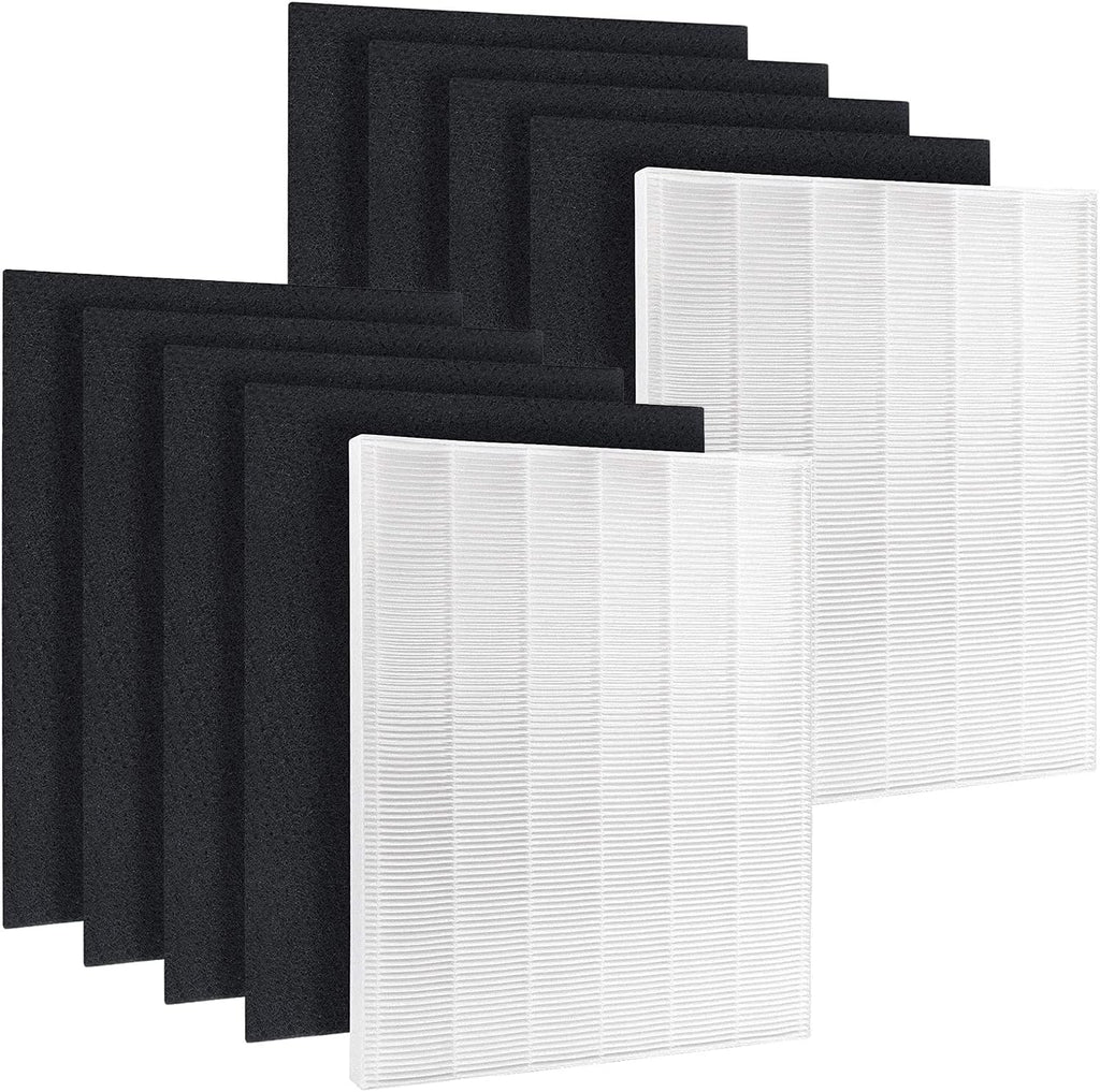 2 Pack True HEPA Replacement Filter with 8 Activated Carbon Prefilters R744033