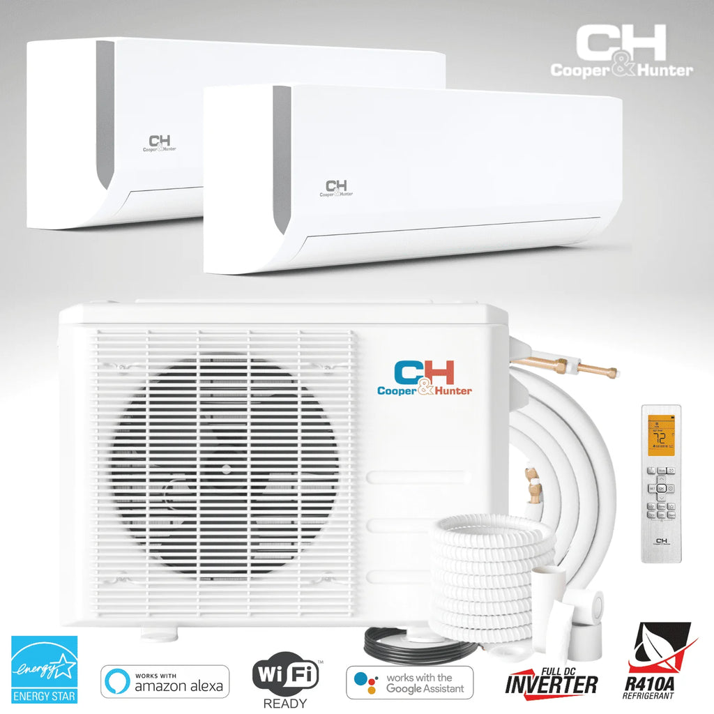 18000 BTU 230V Dual Zone Mini Split Heat Pump Air Conditioner S49158