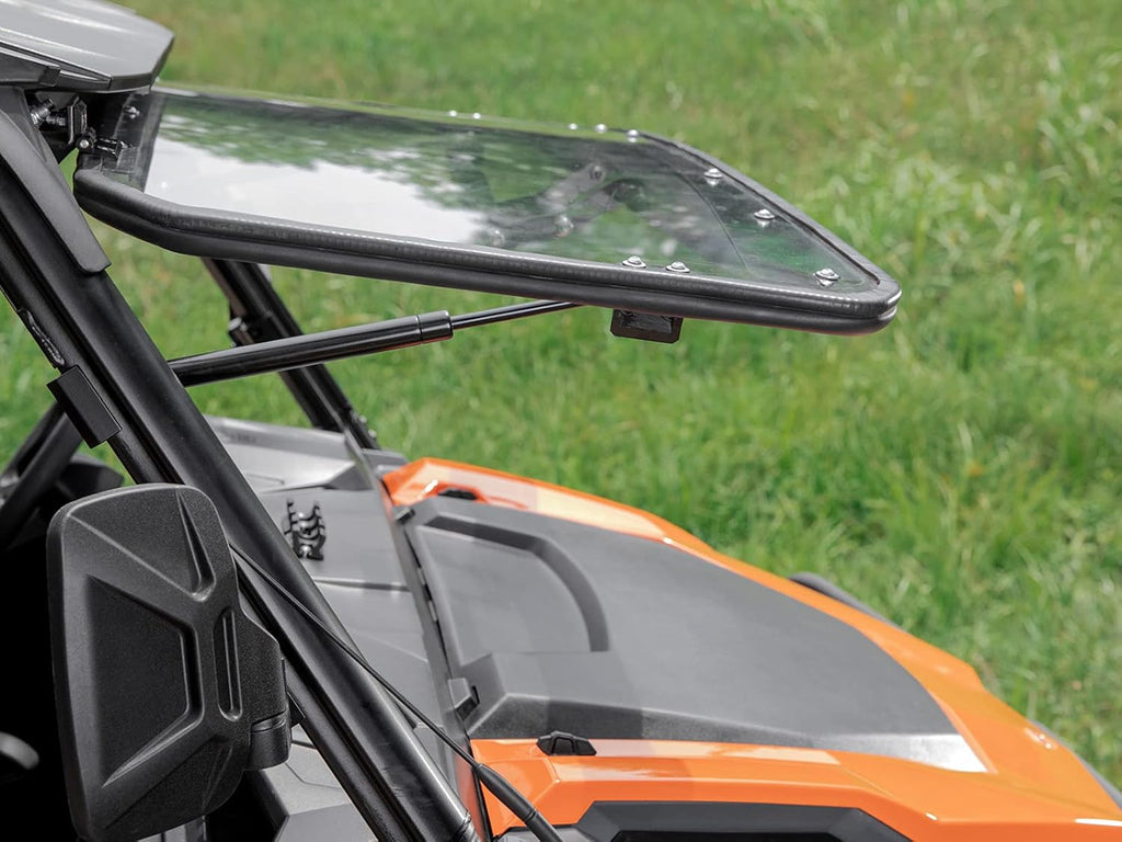 Heavy Duty Scratch Resistant Flip Windshield, 1/4" Thick Polycarbonate T659