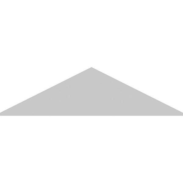 62x22W x 16-1/2x22H x 2x22P Peaked Cap Smooth PVC Pediment F681379